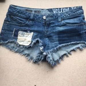 Volcom jean shorts